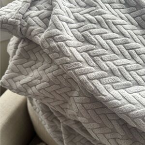 Nolan Interiors, Gray Sofa Covers, set of 9, wheat pattern